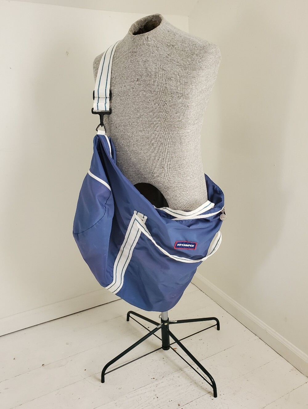 Vintage Seaway US Camper Blue Oversized XL Holdall Duffle Bag